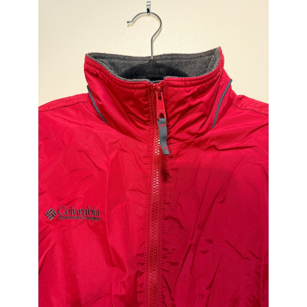 Vintage Columbia Jacket Womens S Full Zip Fleece Lined Jacket Burgandy Outdoor
